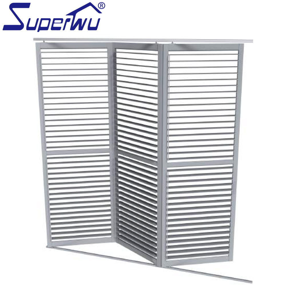 Superwu Australia standard hot design exterior bifold aluminium louvre windows customized size