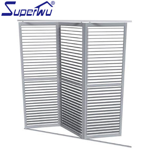 Superwu Australia standard hot design exterior bifold aluminium louvre windows customized size