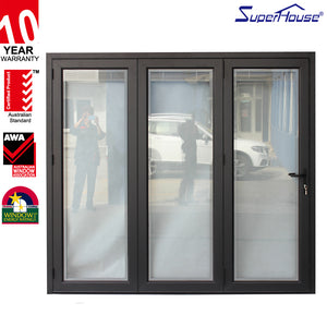 Superhouse Europe design safety glass fold door high