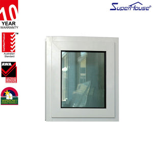 Superhouse color customized aluminium clear glass crank awning window