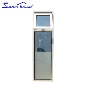 Superhouse safety glass awning anodized window