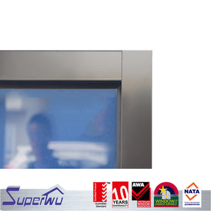 Superwu Solution to hurricane proof Electronic Component Transistor double glazed aluminum fixed window in Sydney USA market