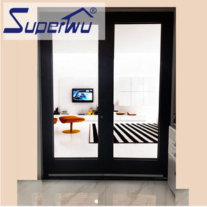 Superhouse Used Exterior French Doors Best Quality Modern Design French Door Glass Aluminium Casement Door For Prefab House under 50k