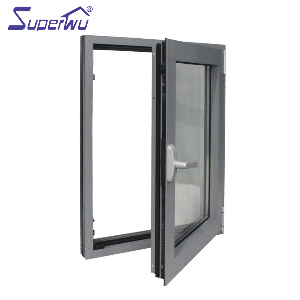 Superwu Aliplast system tilt and turn window thermal break aluminum profile windows