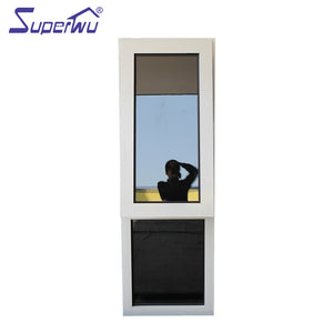 Superwu Aluminum factory double glazed aluminium awning window