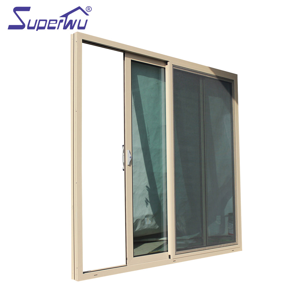 Superwu factory sale high quality beautiful glass door design aluminum sliding door