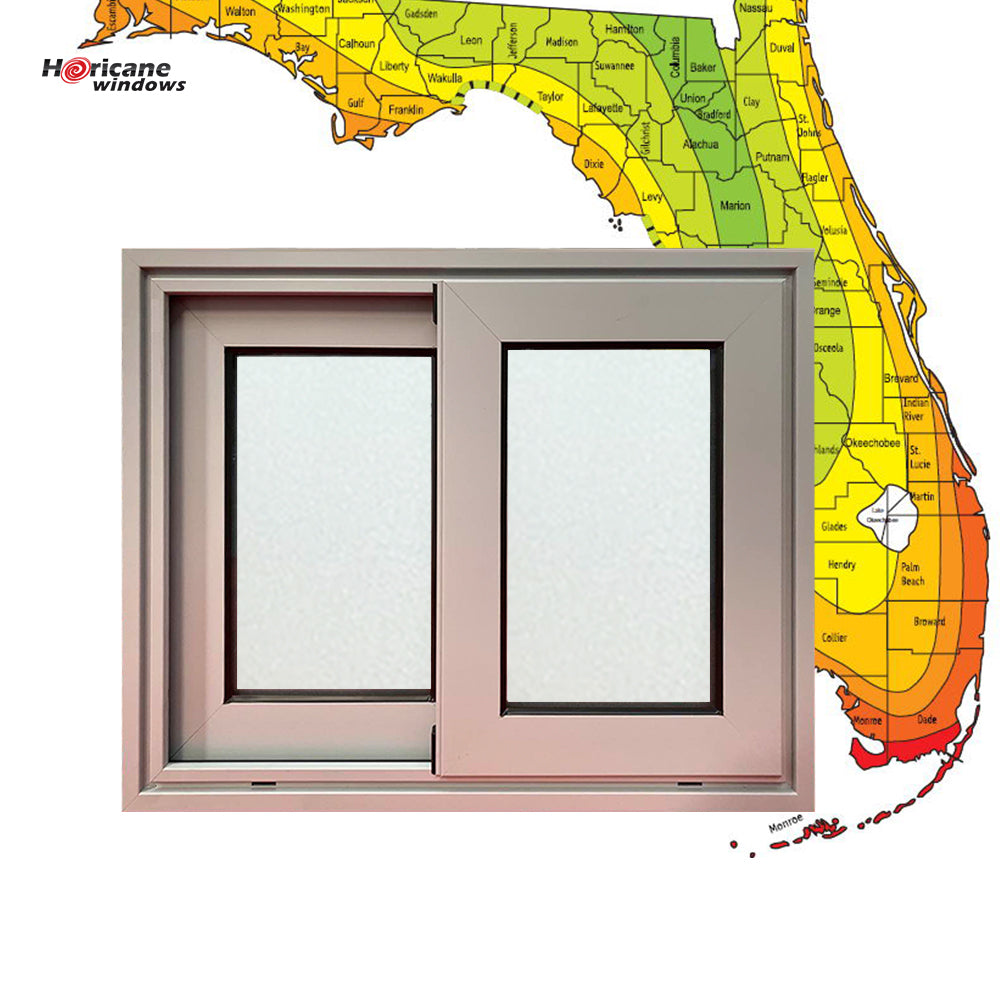 Superhouse Florida Miami-Dade Hurricane approved aluminium black frame double commercial sliding glass hurricane proof windows and doors