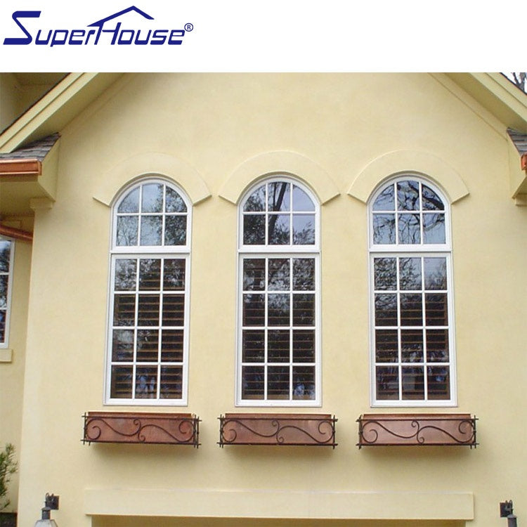 Superhouse customized triangle arch aluminum glass fixed special performance window