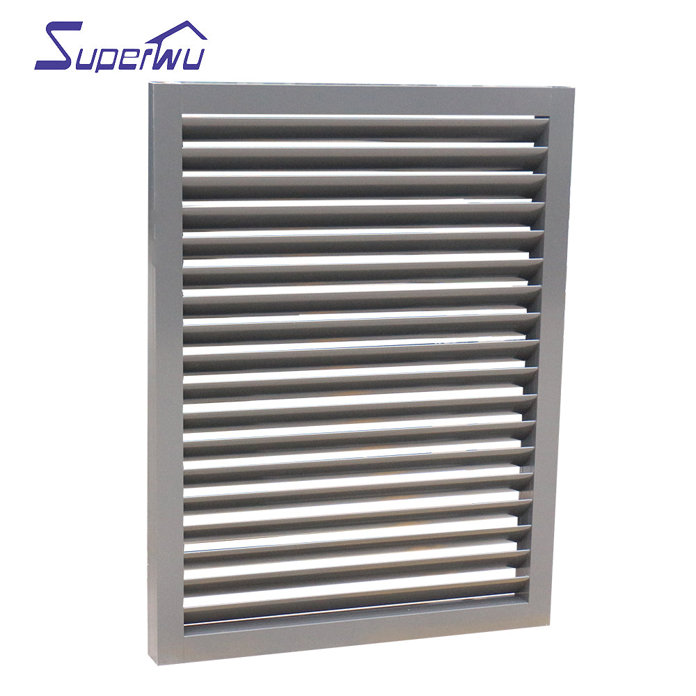 Superwu Customize size and color Australian standard aluminium alloy exterior sunshade louvre window