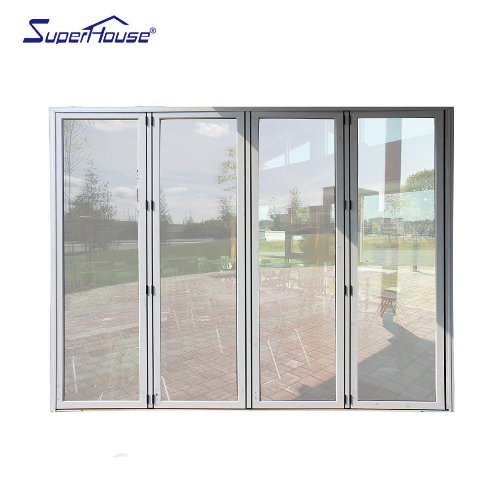 Superhouse Hot sales Australia standard AS2047 cheap price aluminium glass bi fold door for sale