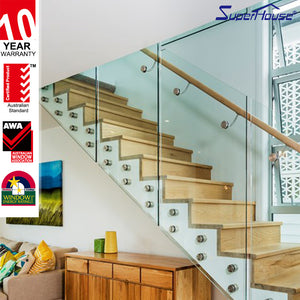 Superwu 2019 hot sale Aluminum alloy&glass fence or handrail or balustrade