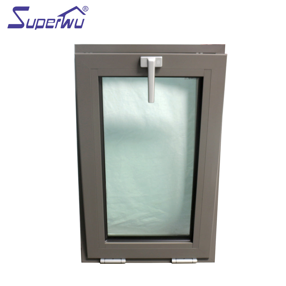 Superwu Aluminum burglar proof windows designs with safety tempered glass