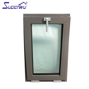 Superwu Aluminum burglar proof windows designs with safety tempered glass