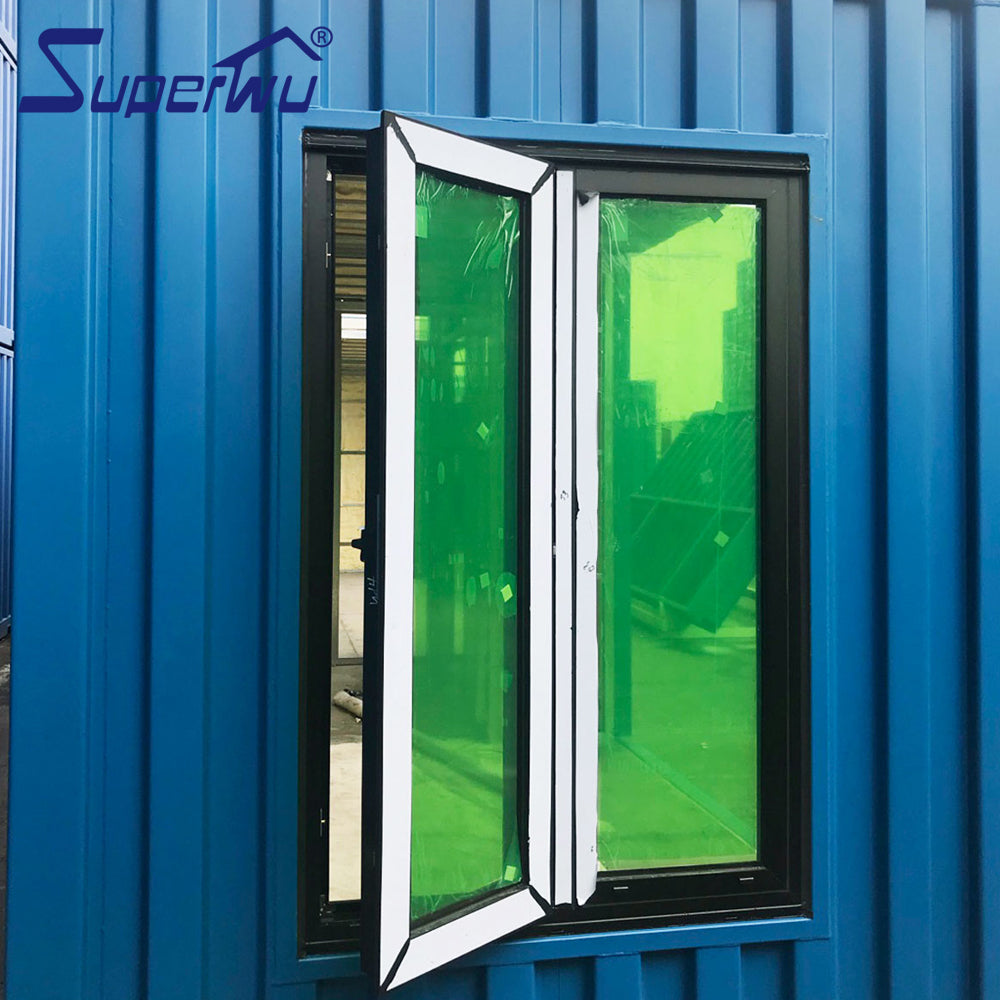 Superhouse Philippines Price French Aluminum Casement Double Tempered Glass Window