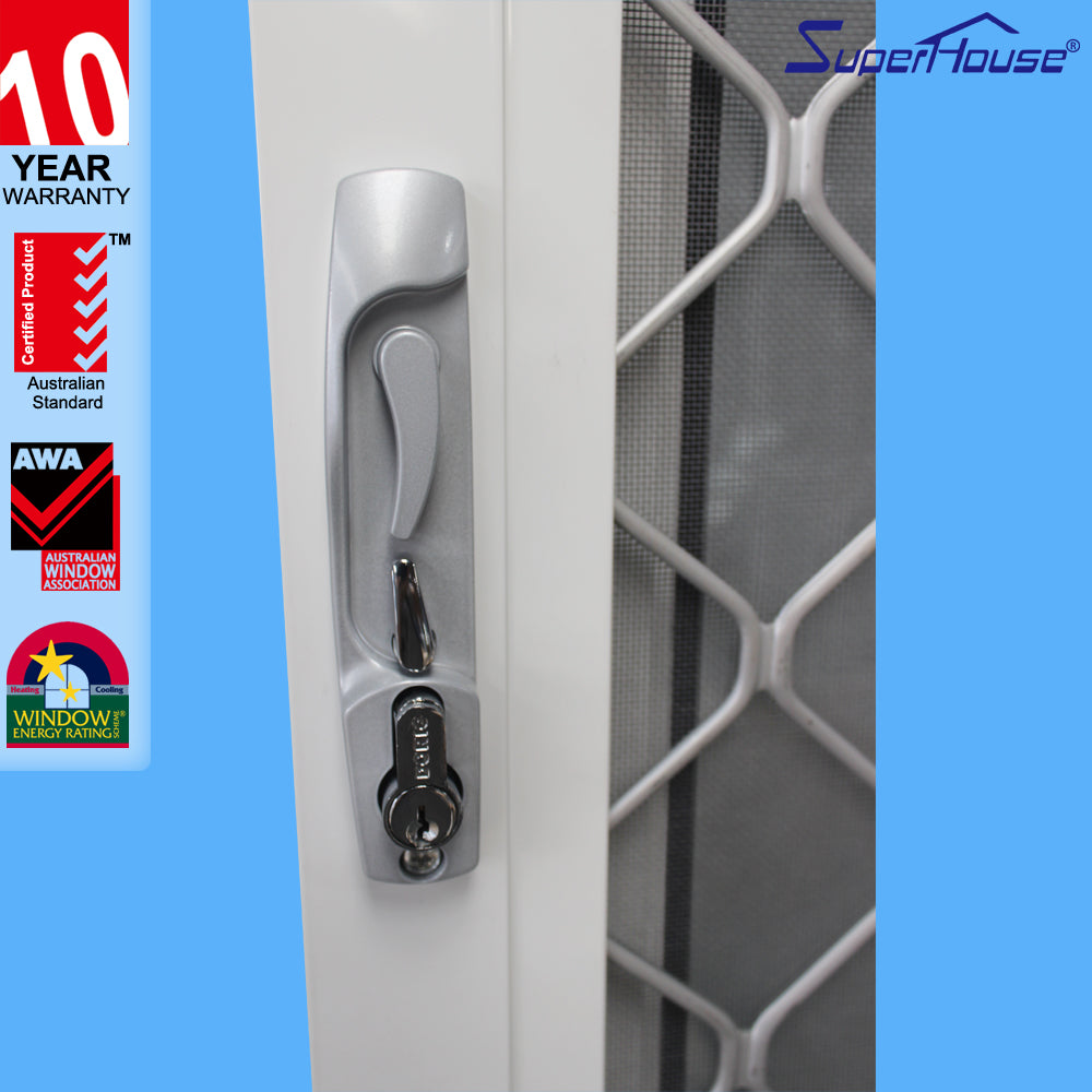 Superhouse Australian Standard Promotional Prices UPVC White Glass Slide Door For Steam Room