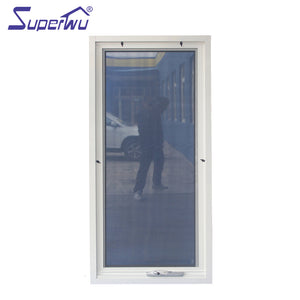 Superwu NFRC Certified Energy-Saving impact glass Double Glazed Aluminum Frame awning Windows