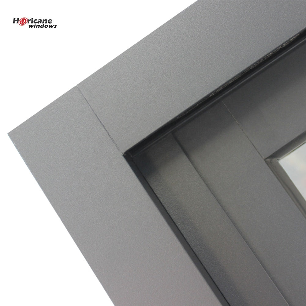 Superhouse NFRC AS2047 standard affordable 2 track black aluminum frame profile sliding windows with fixed panel window