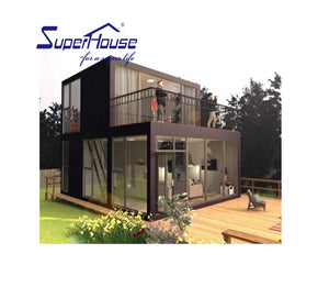 Superhouse Cheap prices fireproof luxury container house prefabricated house movable prefab building aluminum window under 50k