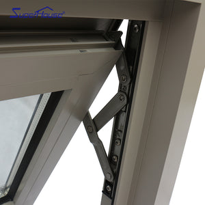 Superwu Commercial system aluminum sliding window large scale windows with fixed part