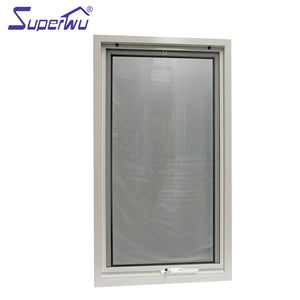 Superwu US Style hurricane proof Aluminum Awing window Outwards Opening design