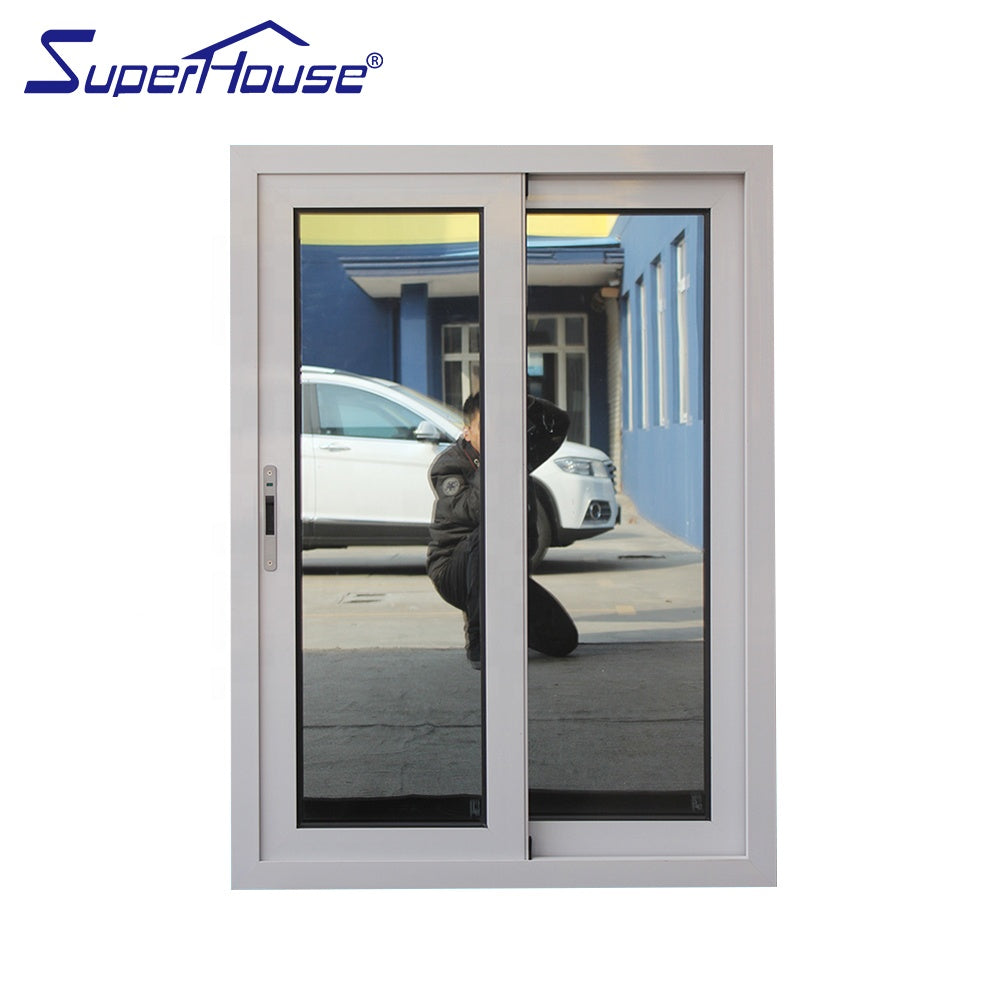 Superhouse Bahamas standard white color hurricane proof windows sliding window with reflective glass