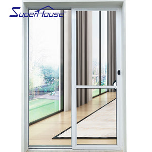 Superhouse Safety multi point lock aluminum glazed casement swing out door with sidelight
