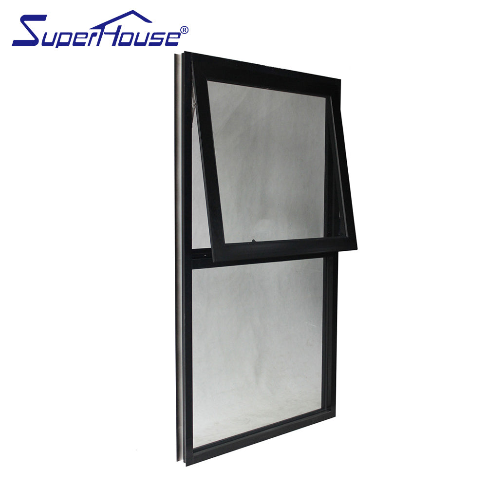 Superwu Australia standard aluminum chain winder awning window design with timber reveals for hotel