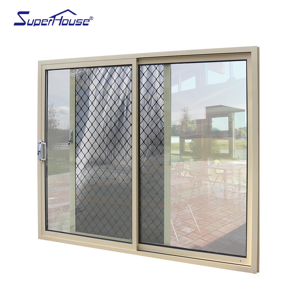 Superhouse USA standard NAFS/AAMA double glass sliding door, double glaze slide door