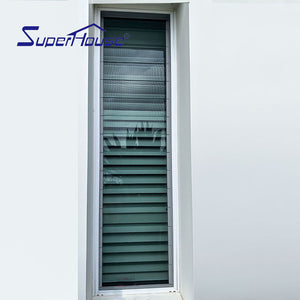 Suerhouse AS2047 NFRC standard luxury jalousie aluminium louvre blade window shutters