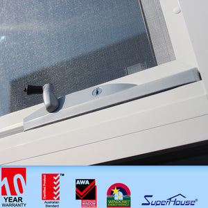 Superhouse safety glass awning anodized window