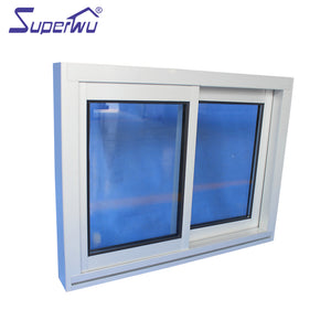Superwu Sliding windows with double glass top sale thermal break aluminum window and doors