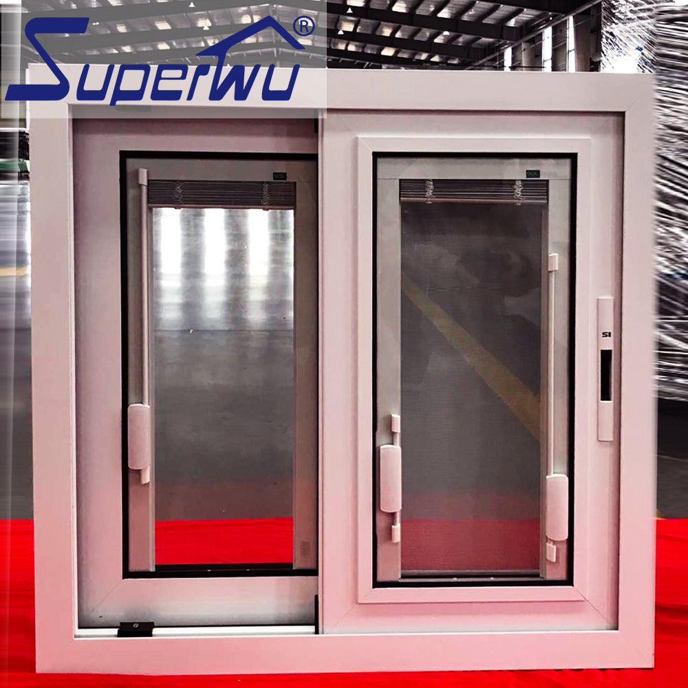 Superwu AU & NZ standard aluminium glass window water proof aluminum slide window design for prefab house