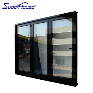 Superhouse safety glass aluminium balcony door