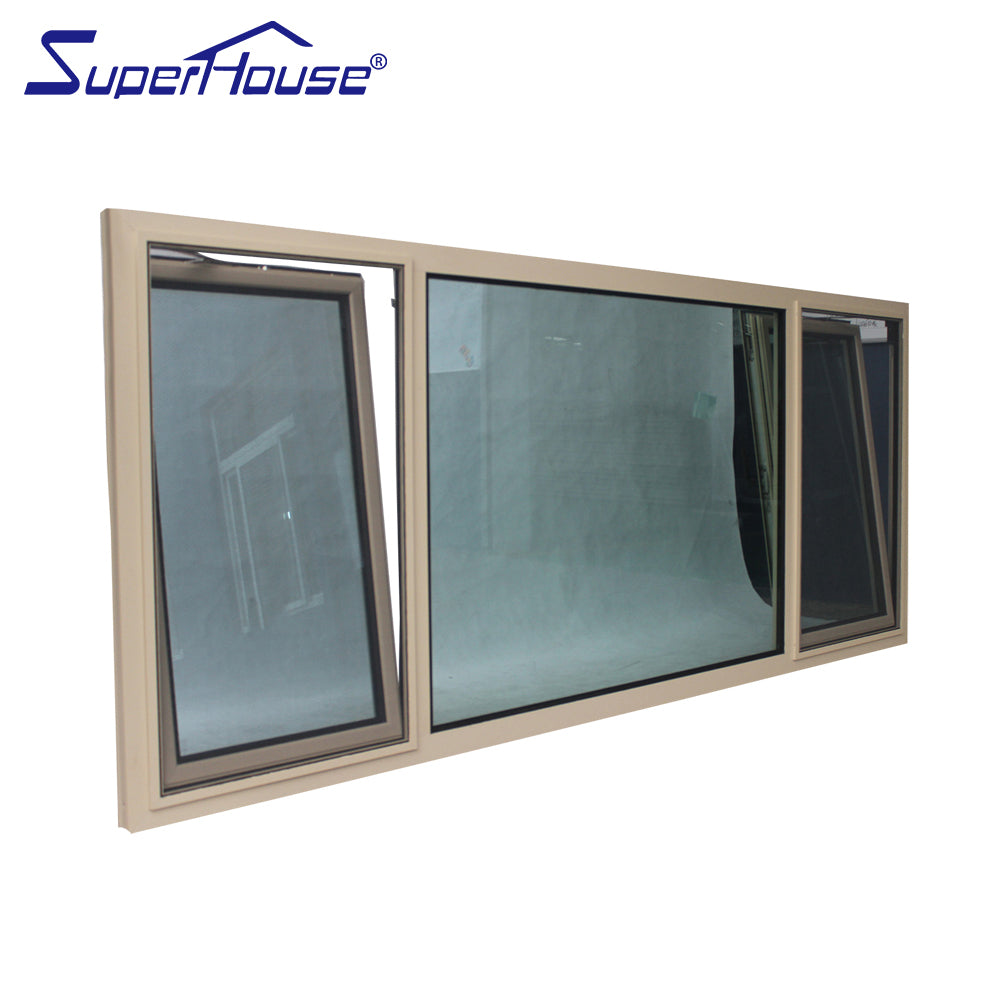 Superhouse customized color safety glass tilt turn window