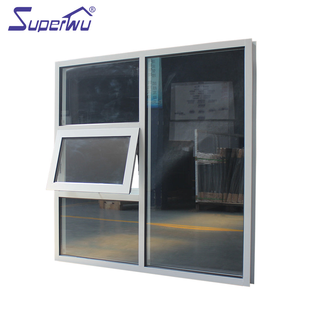 Superwu Hot Sale Good Quality New Design Cheap Aluminium Awning Windows From China Supplier Chain Winder Windows