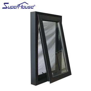 Superhouse black color prefabricated windows