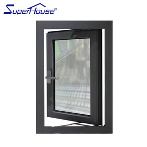 Superhouse Chinese Manufacture Aluminum Framed Glazed Window With Low-E Coating
