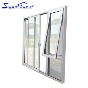 Superhouse USA standard aluminum frame exterior door with opening window for house project