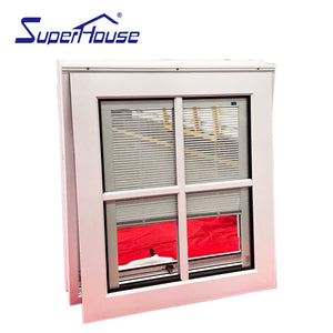 Superhouse villa grill style aluminium obscure glass crank awning window