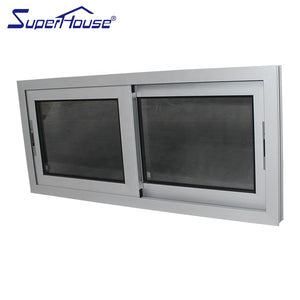 Superhouse POWDER coating aluminum frosted glazed sliding window