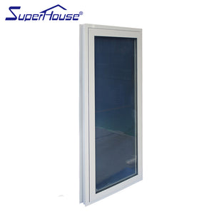 Superwu Double glazed aluminum white color awnings window comply with Sydney standard
