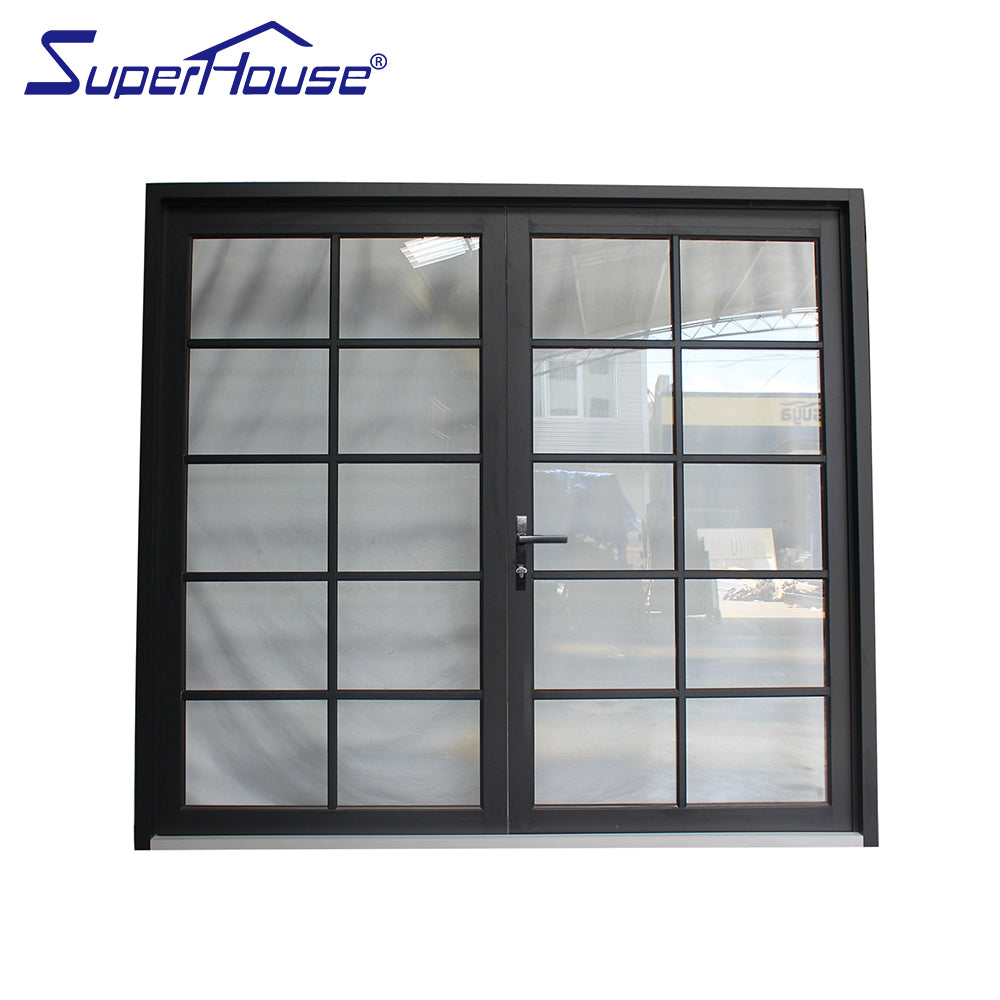 Superhouse AS2047 NFRC AAMA NAFS NOA standard thermal break double glazed swing doors