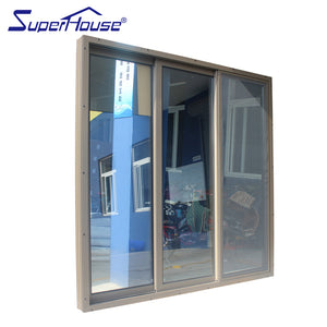 Superwu Modern style stacker door tempered glass sliding doors 3 panel