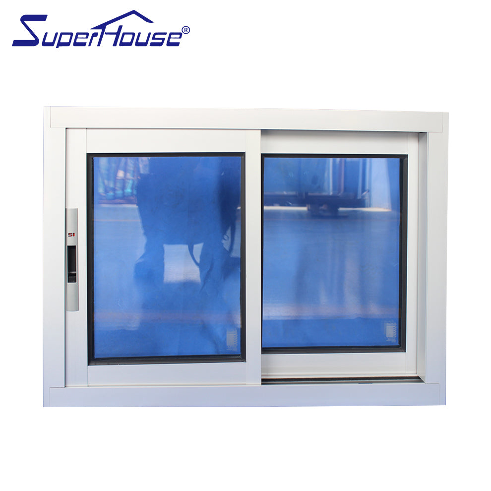 Superhouse China supplier double glass thermal break aluminium balcony sliding window
