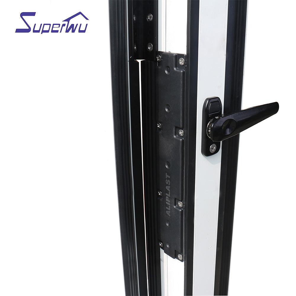 Superwu Exterior aluminium folding doors partition room dividers for balcony toughened glass