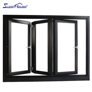 Superhouse Luxurious Bi-folding Door with Multi-panel Folding Entry Doors Aluminum Alloy Graphic Design Office Building Modern Villa School