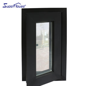 Superhouse North America NFRC and NOA standard high quality black color good aluminum casement windows prices