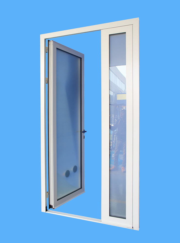 Superhouse Safety front aluminum glazed casement swning out door