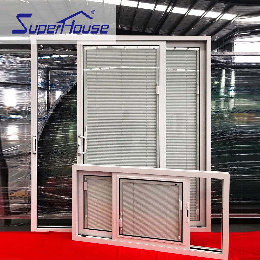 Suerhouse Entrance security mesh design double glazed sliding door