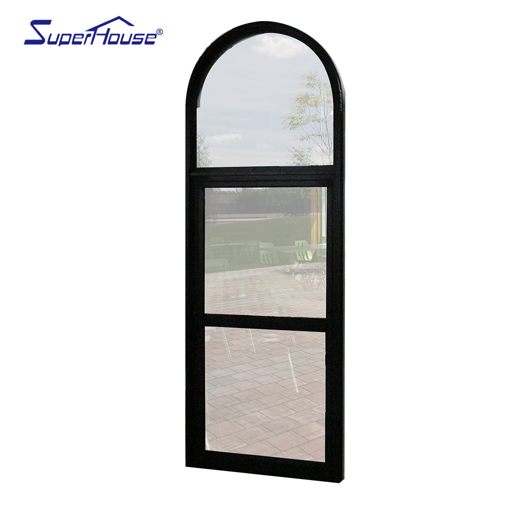 Superwu High Quality Euro Profile Double Glazed Window Tilt And Turn Aluminium Window Factory Direct Supply